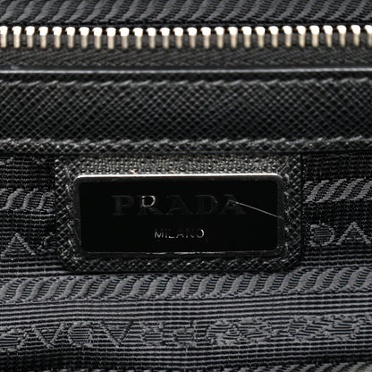Prada Saffiano Travel Extra Large Galleria Double Zip Black 6 of 11