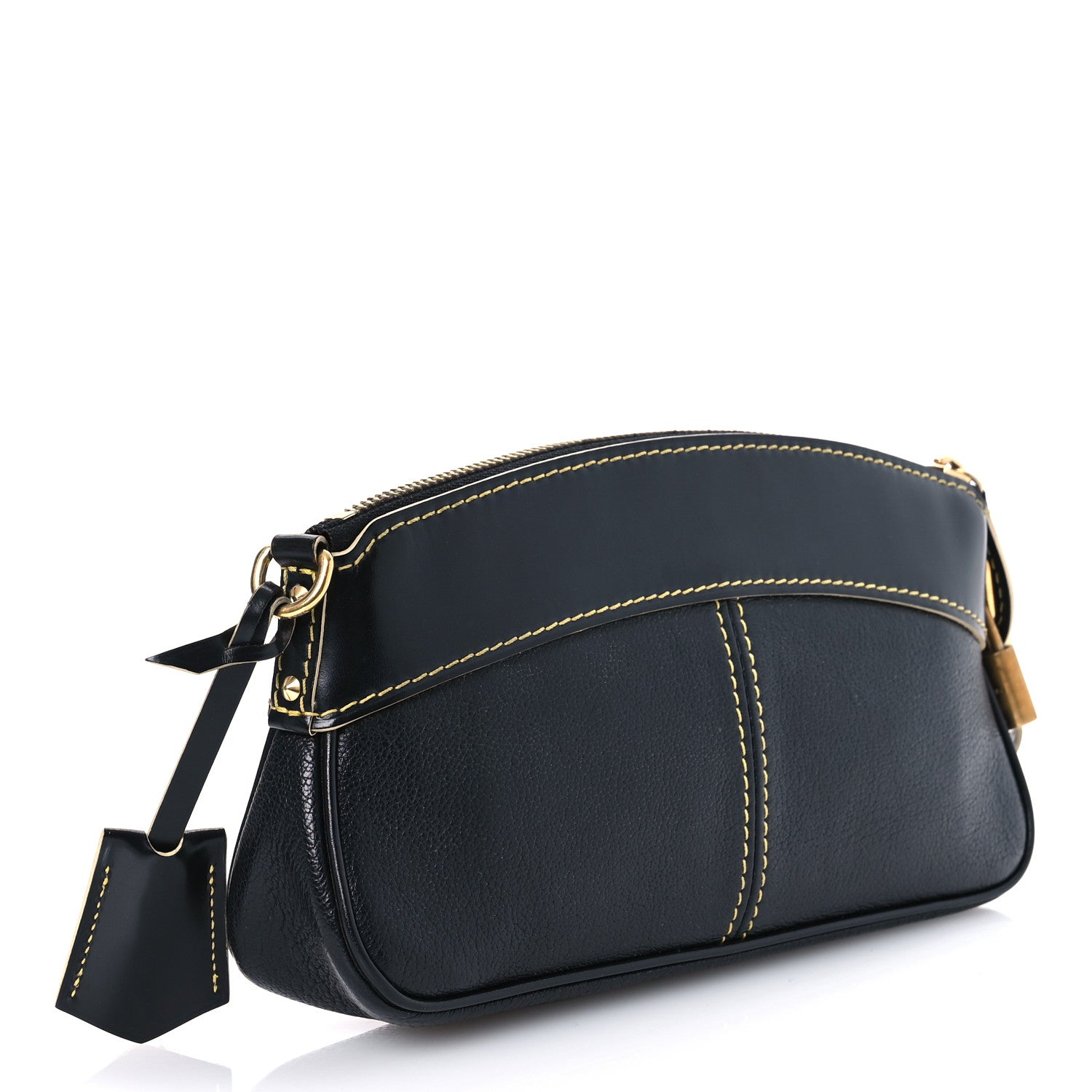 Louis Vuitton Suhali Lockit Clutch Black 3 of 14