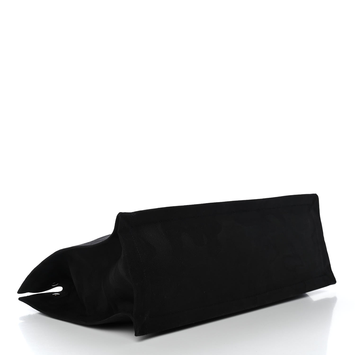 Saint Laurent Linen Calfskin Rive Gauche Tote Black 4 of 9