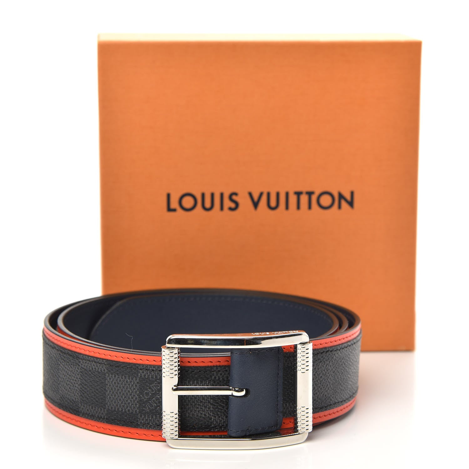 Louis Vuitton Damier Graphite 40mm Reverso Belt 100 40 5 of 5