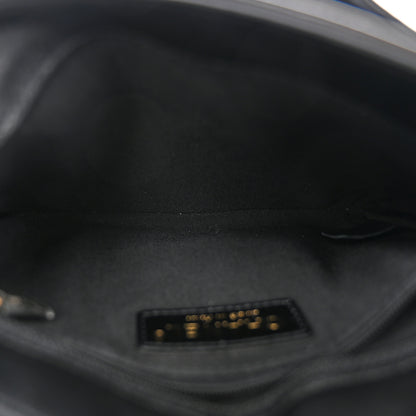 Chanel Glazed Calfskin Quilted Double Pocket Crossbody Flap Black 5 of 10