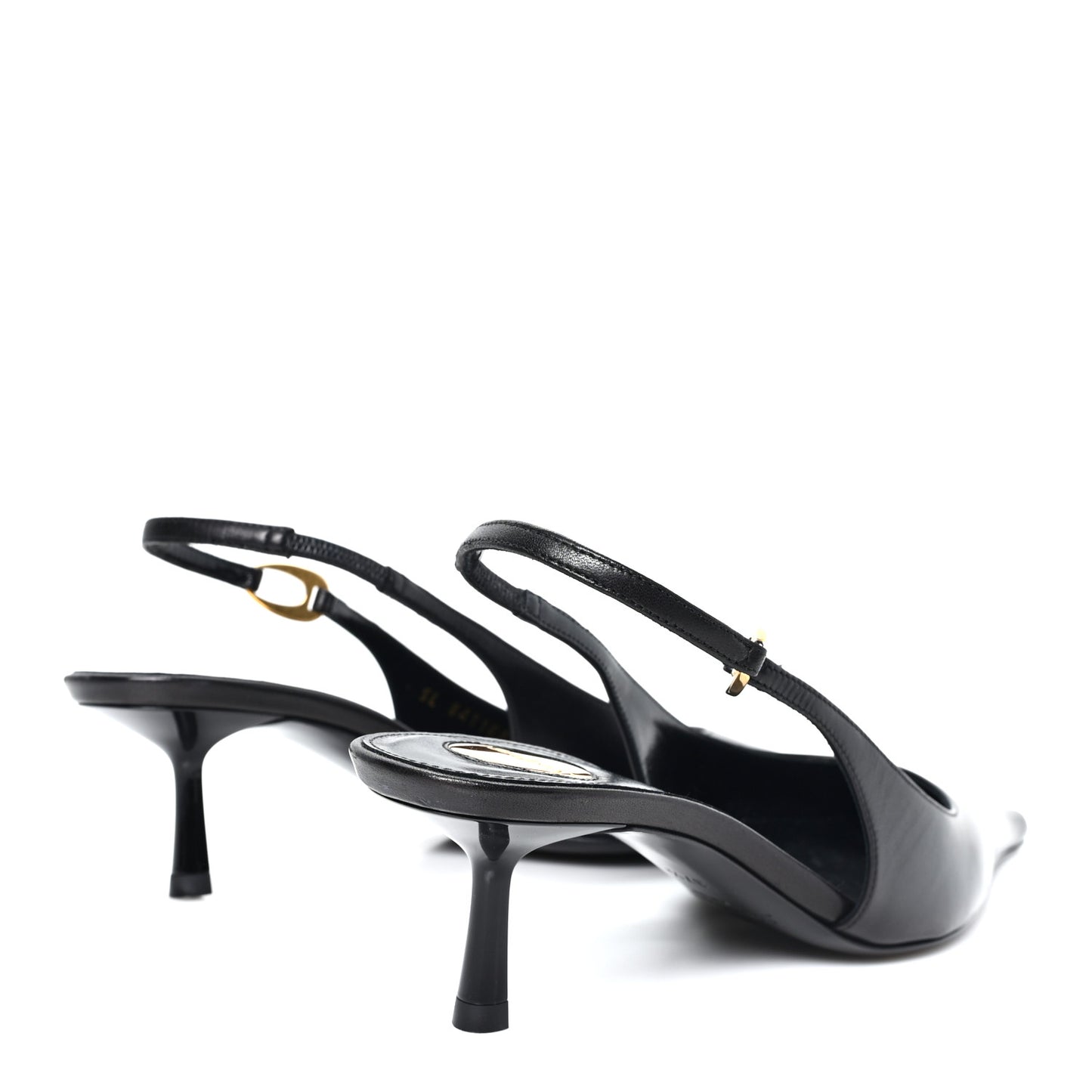 Nappa Giannutri Vendome Slingback 50mm Pumps 37.5 Black