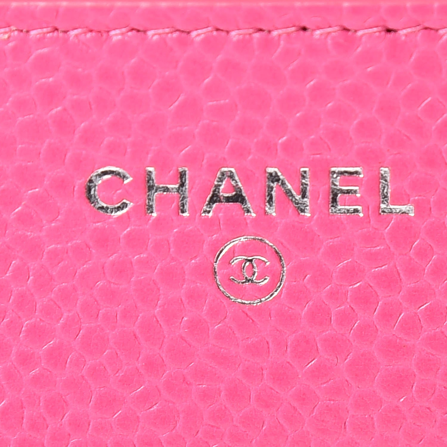 Chanel Caviar Quilted Wallet on Chain WOC Pink 8 of 13