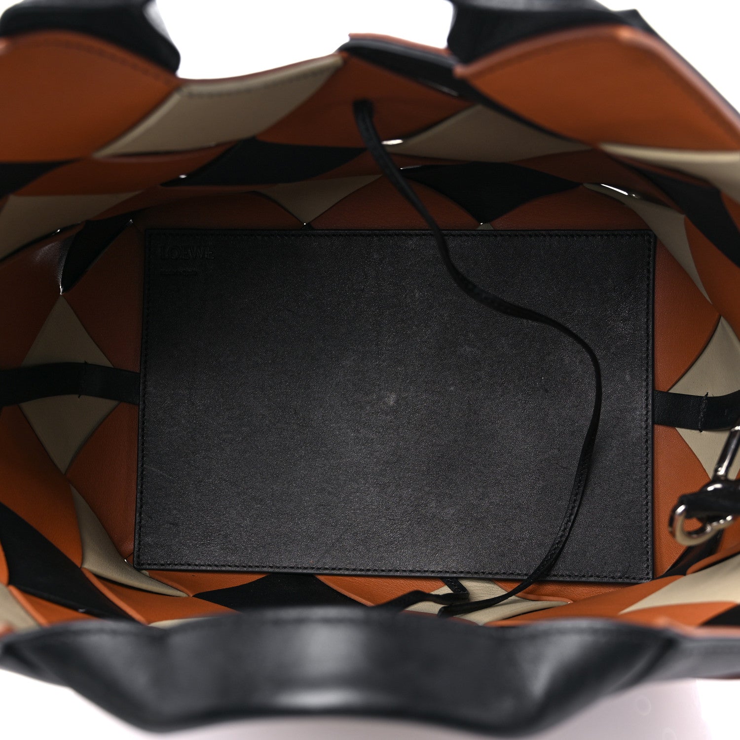 Loewe Calfskin Woven Studded Basket Surplus Bag Multicolor 5 of 12