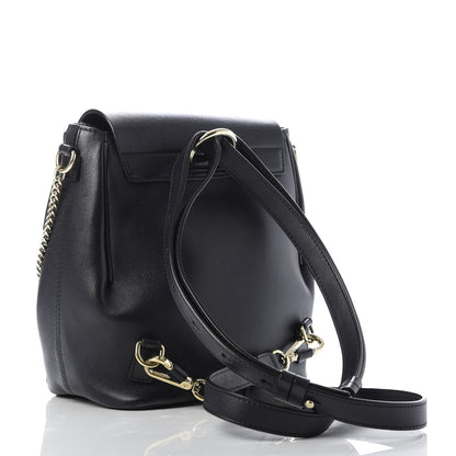 Chloe Calfskin Quilted Medium Faye Backpack Full Blue 2 of 7