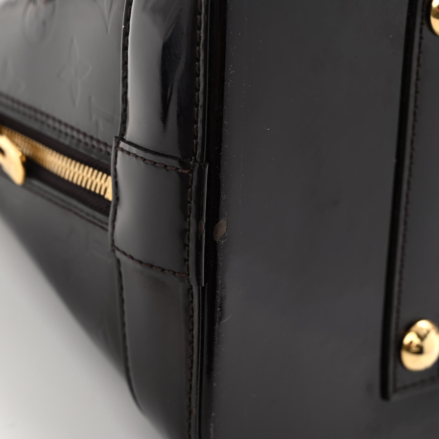 Louis Vuitton Vernis Alma MM Amarante 10 of 11