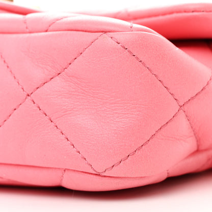 Chanel Lambskin Quilted Mini Funky Town Flap Pink 10 of 13