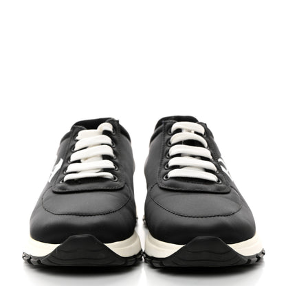Prada Nylon Gabardine Logo Sneakers 38 Black 2 of 9
