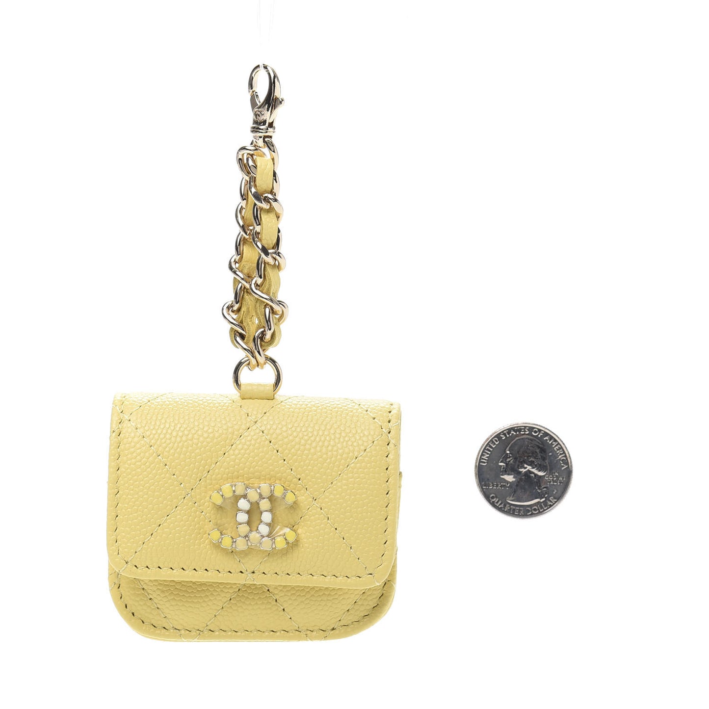Caviar Quilted Airpod Pro Case With Chain