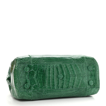Nancy Gonzalez Crocodile Leaf Tote Green 4 of 13