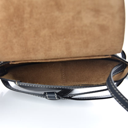 Loewe Grained Calfskin Mini Gate Crossbody Bag Navy 5 of 10