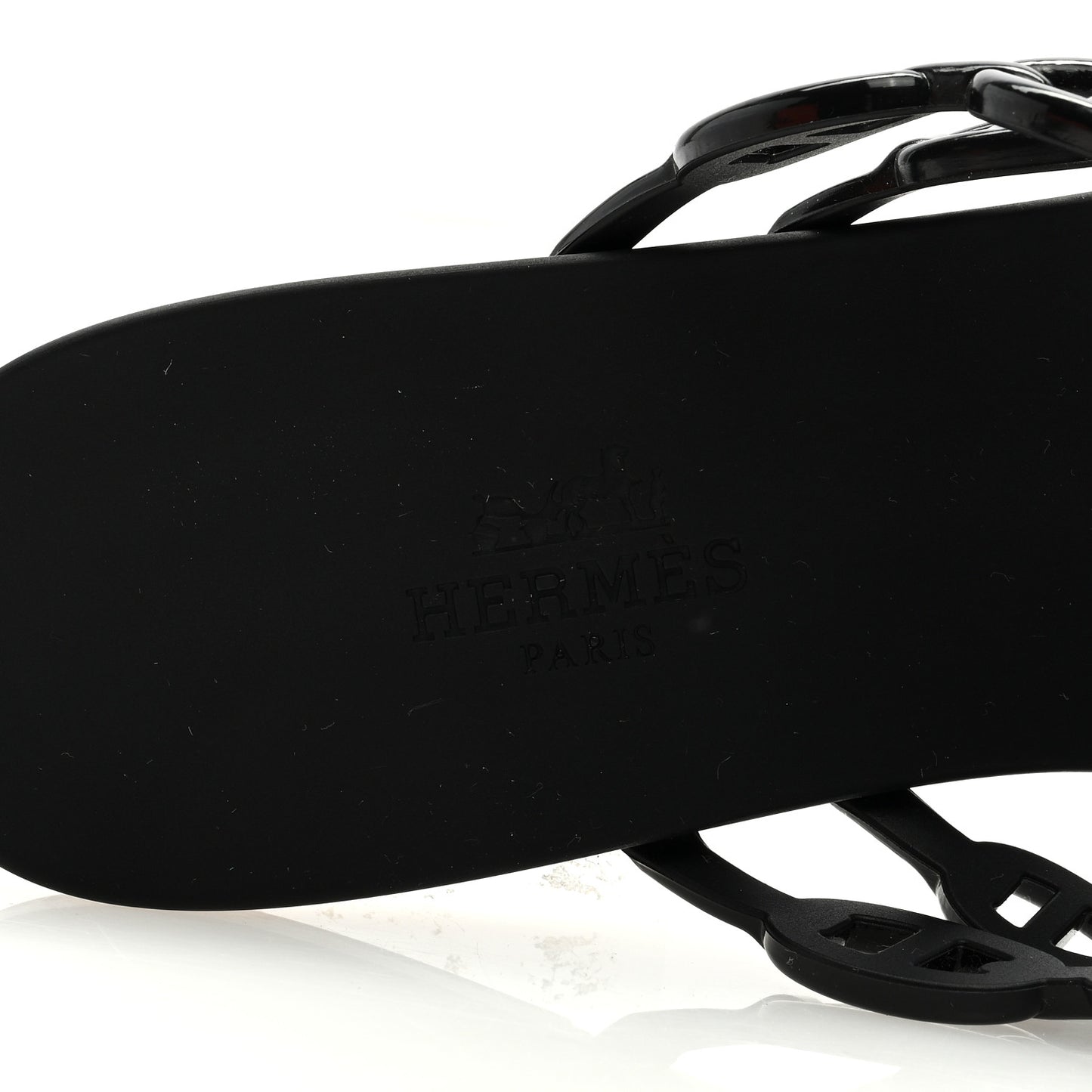 Rubber Chaine d'Ancre Island Sandals 37 Black