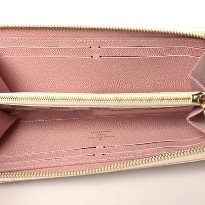Louis Vuitton Damier Azur Clemence Wallet Rose Ballerine 5 of 7