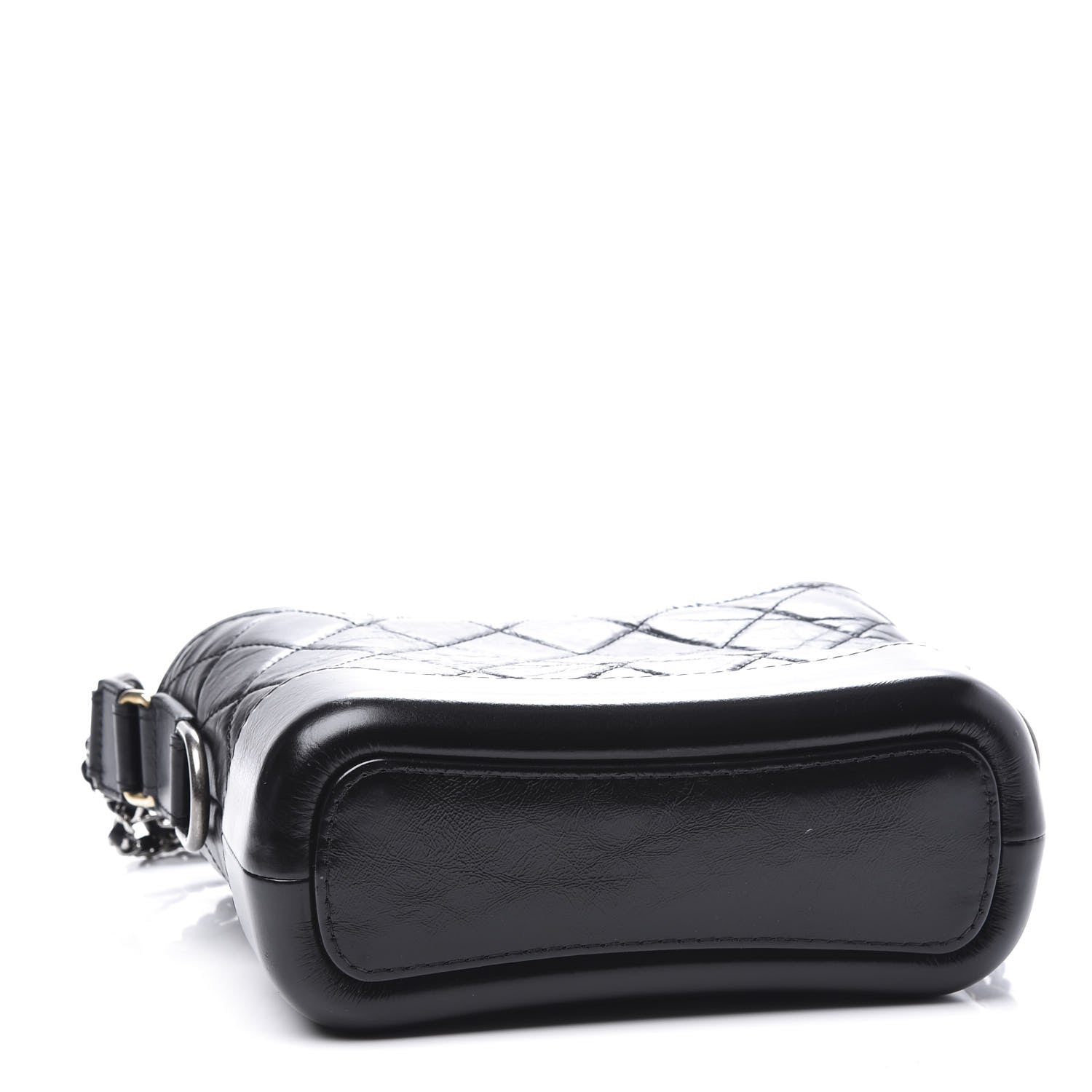 Chanel Aged Calfskin Quilted Small Gabrielle Hobo Black 3 of 10