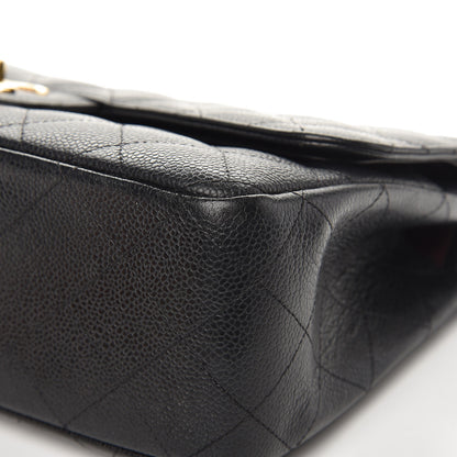 Chanel Caviar Quilted Jumbo Double Flap Black 9 of 18