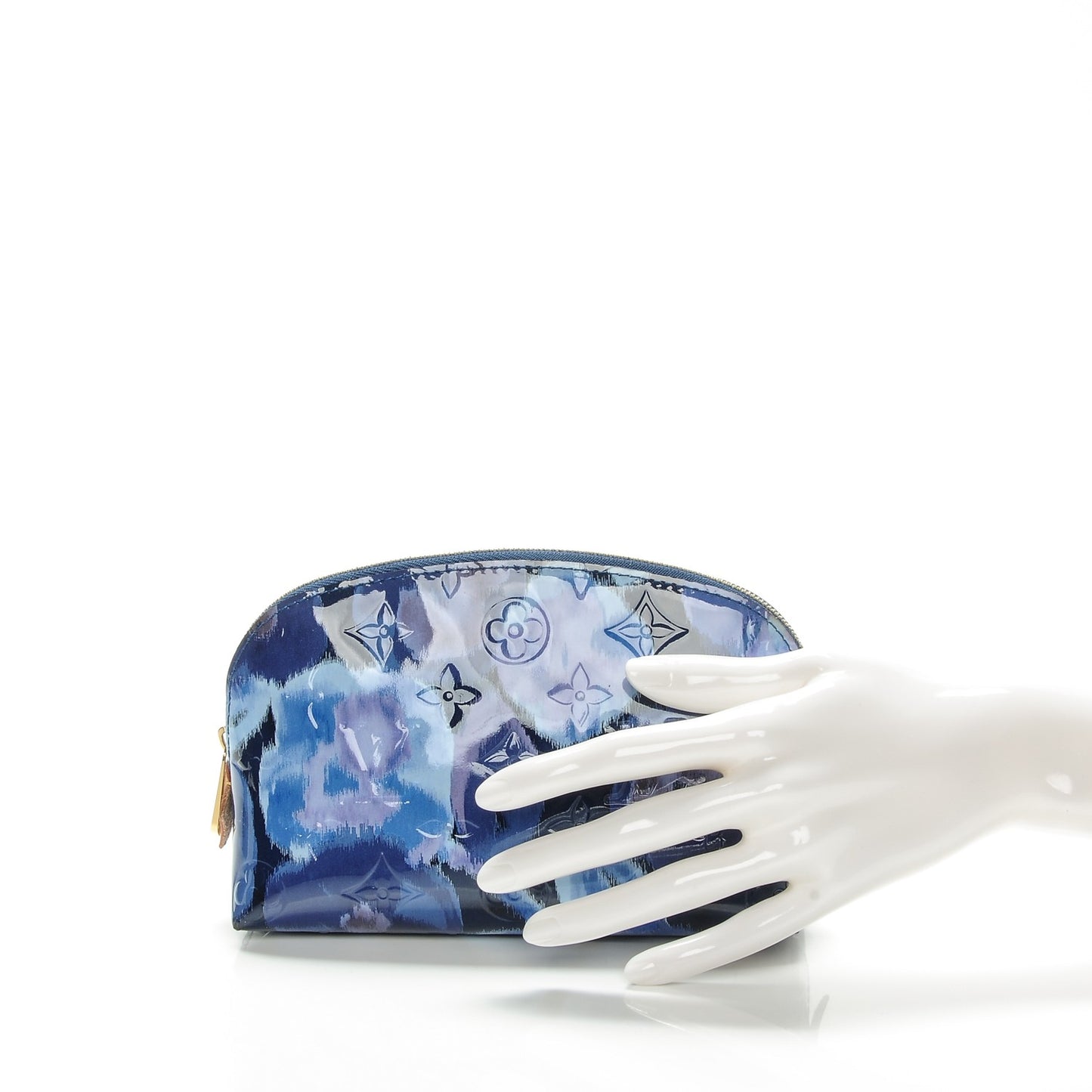 Vernis Ikat Cosmetic Pouch Grand Blue
