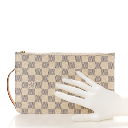 Louis Vuitton Damier Azur Neverfull MM GM Pochette 2 of 10