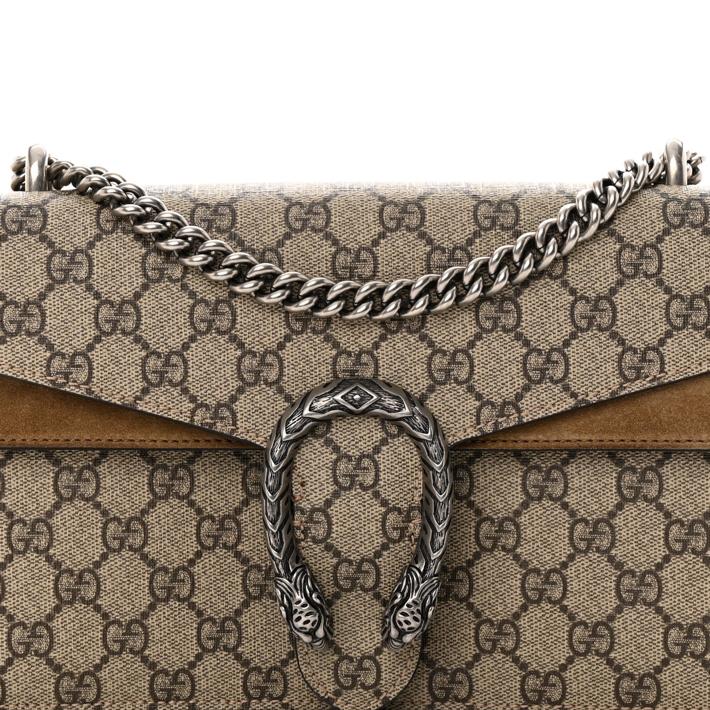 GG Supreme Monogram Small Dionysus Shoulder Bag Taupe
