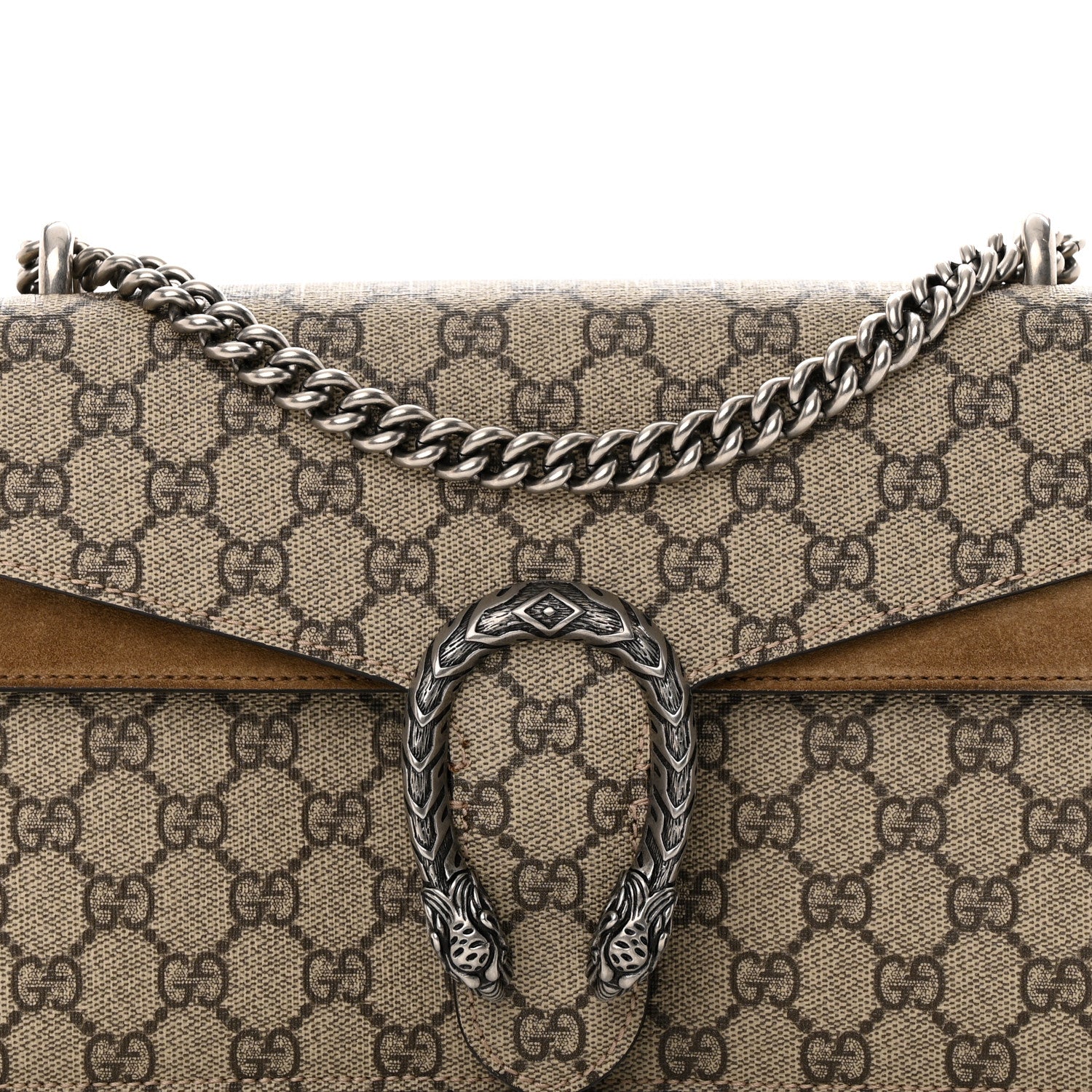 Gucci GG Supreme Monogram Small Dionysus Shoulder Bag Taupe 8 of 16