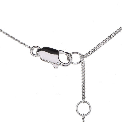 Christian Dior Crystal Bow Drop Necklace Silver 5 of 6