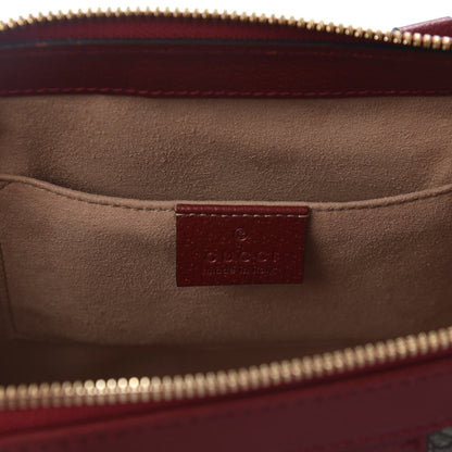 Gucci GG Supreme Monogram Flora Web Small Ophidia Tote Bag Red 7 of 10