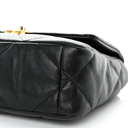 Chanel Goatskin Quilted Medium Chanel 19 Flap Black 10 of 12