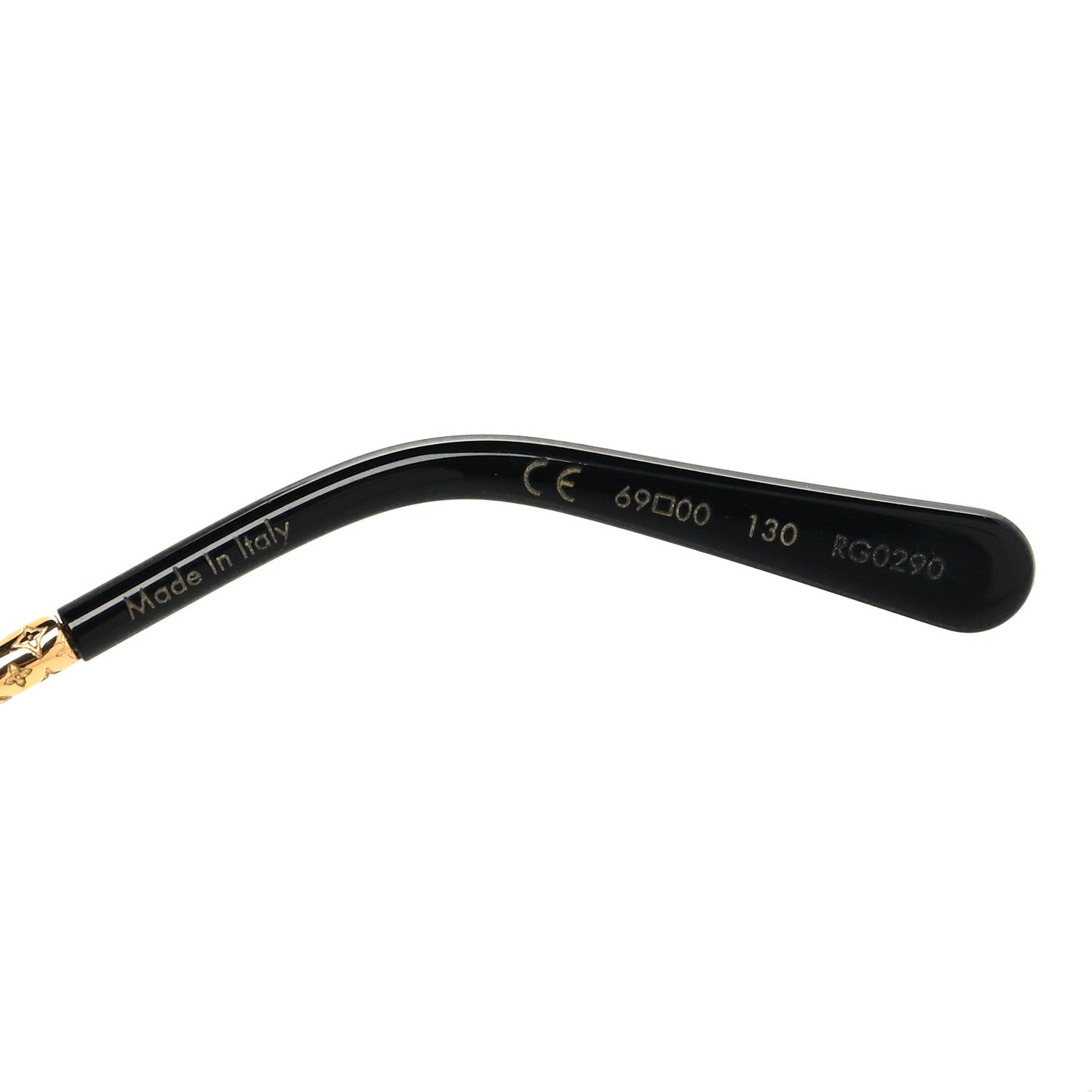 Louis Vuitton Metal LV Drive Sunglasses Z0897W Black Gold 5 of 6