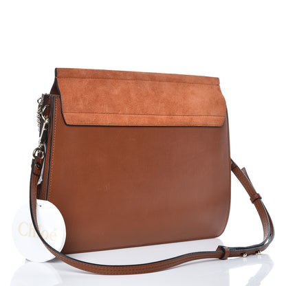 Chloe Suede Calfskin Medium Faye Shoulder Bag Tobacco 3 of 11