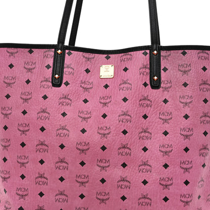 MCM Visetos Large Project Reversible Shopper Tote Pink 10 of 18