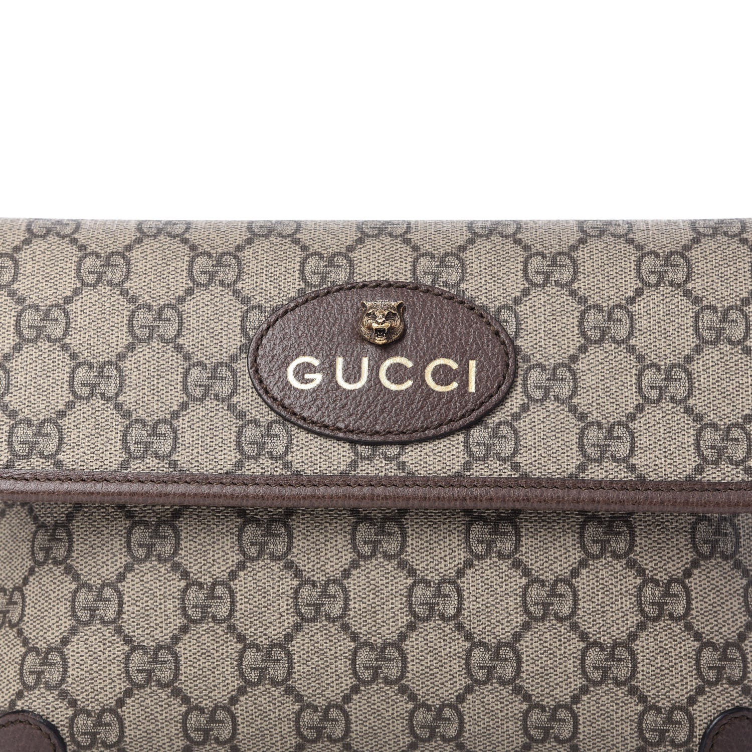 Gucci GG Supreme Monogram Neo Vintage Web Belt Bag Brown 10 of 10