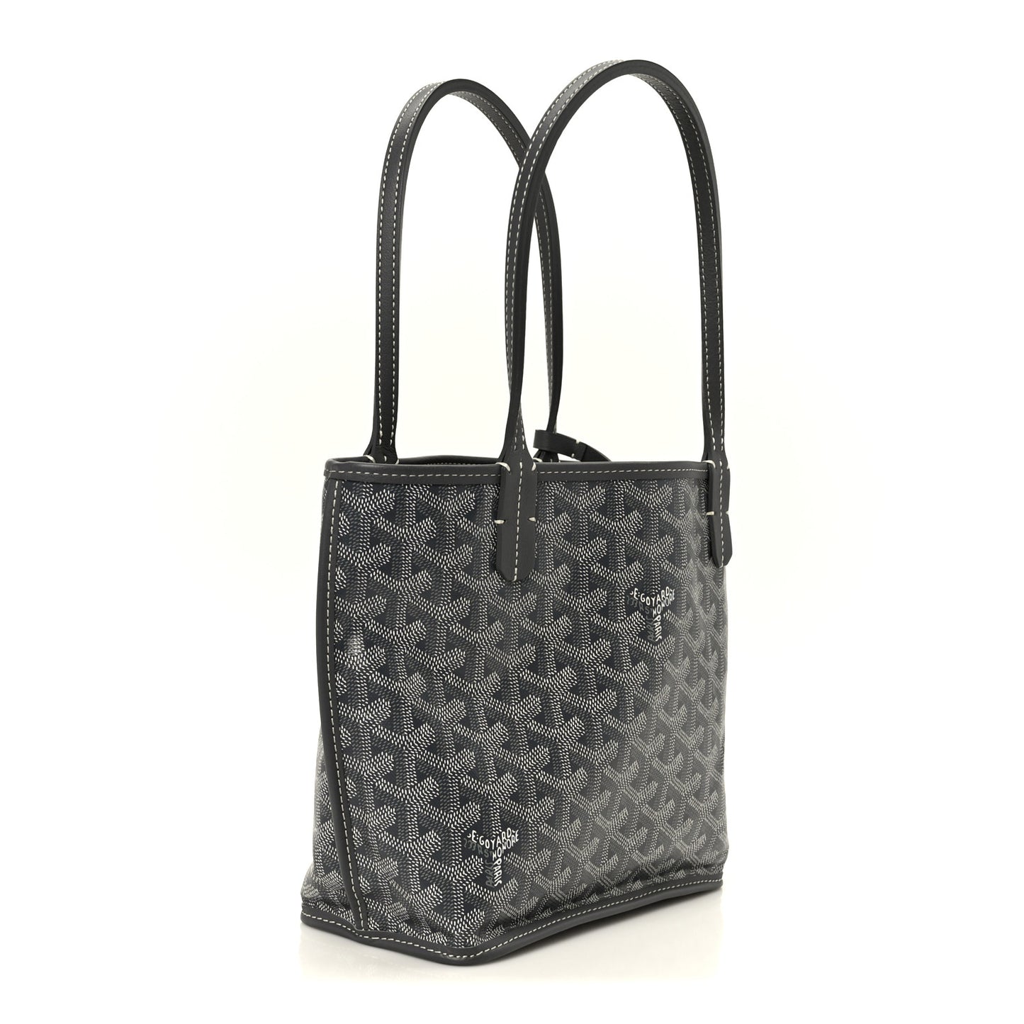 Goyardine Reversible Mini Anjou Grey