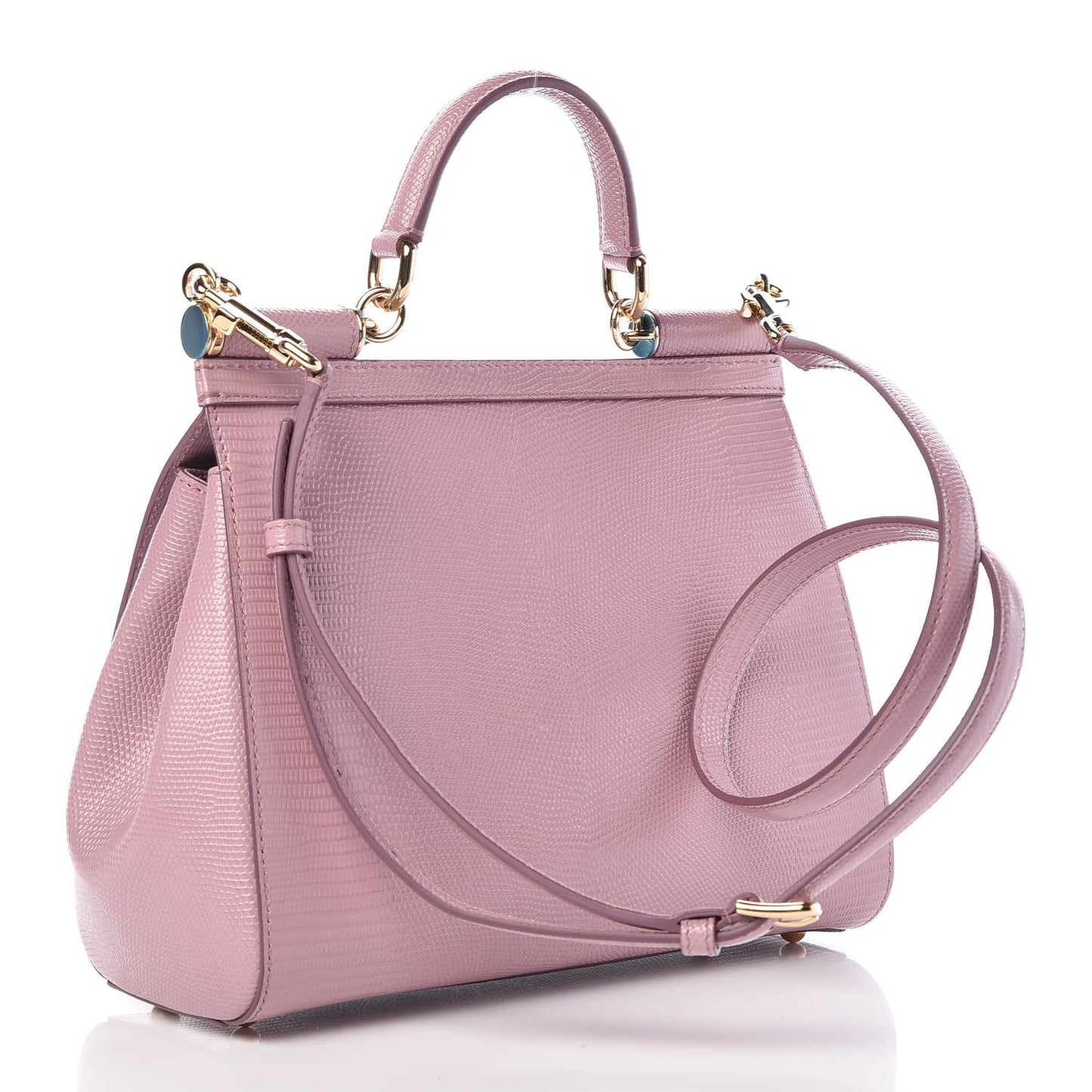 Stampa Iguana Crystal Medium Miss Sicily Satchel Pink