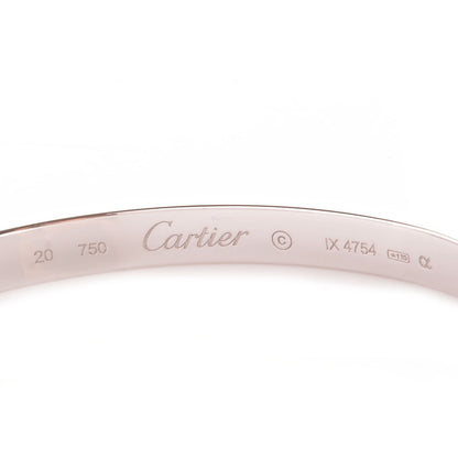 Cartier 18K White Gold LOVE Bracelet 20 4 of 5