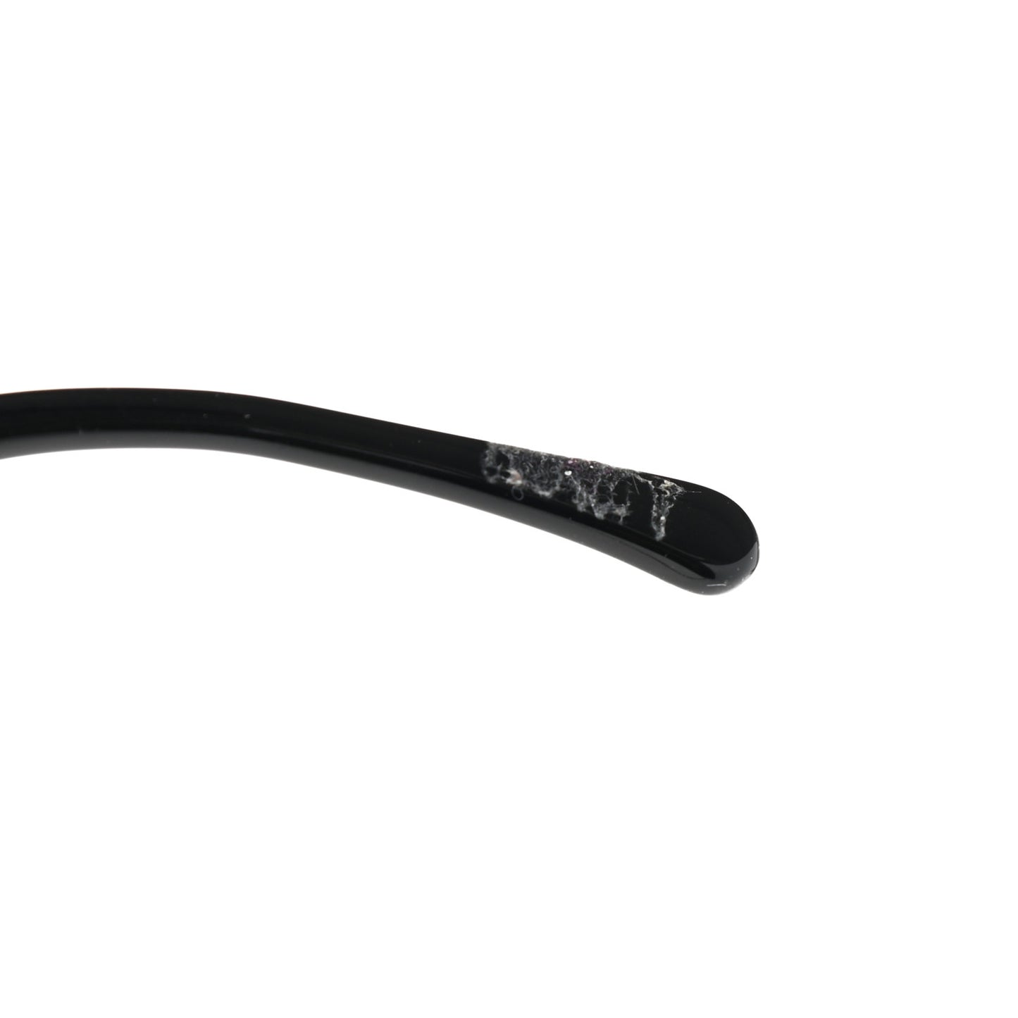 Acetate Lambskin Chain Square Sunglasses 5210-Q-A Black