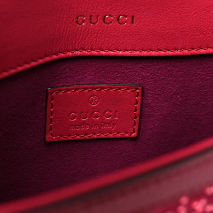 Gucci Canvas Calfskin Crystal GG Monogram Snakeskin Mini Horsebit 1955 Shoulder Bag Pink 6 of 11