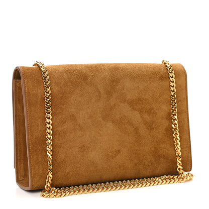 Saint Laurent Suede Medium Classic Monogram Kate Tassel Satchel Light Ochre 3 of 10