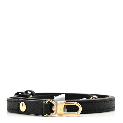 Louis Vuitton Calfskin 16mm Adjustable Shoulder Strap Black 1 of 4