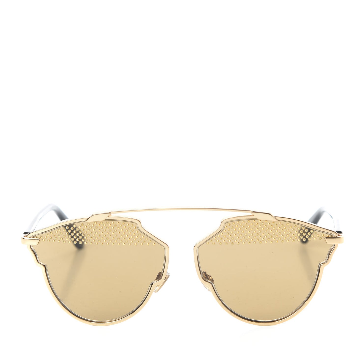 Studded So Real Sunglasses Gold