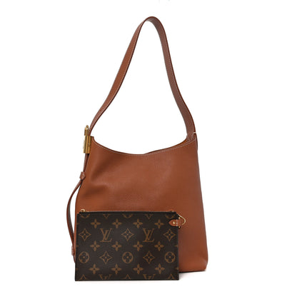 Louis Vuitton Grained Calfskin Low Key Hobo PM Cognac 3 of 10