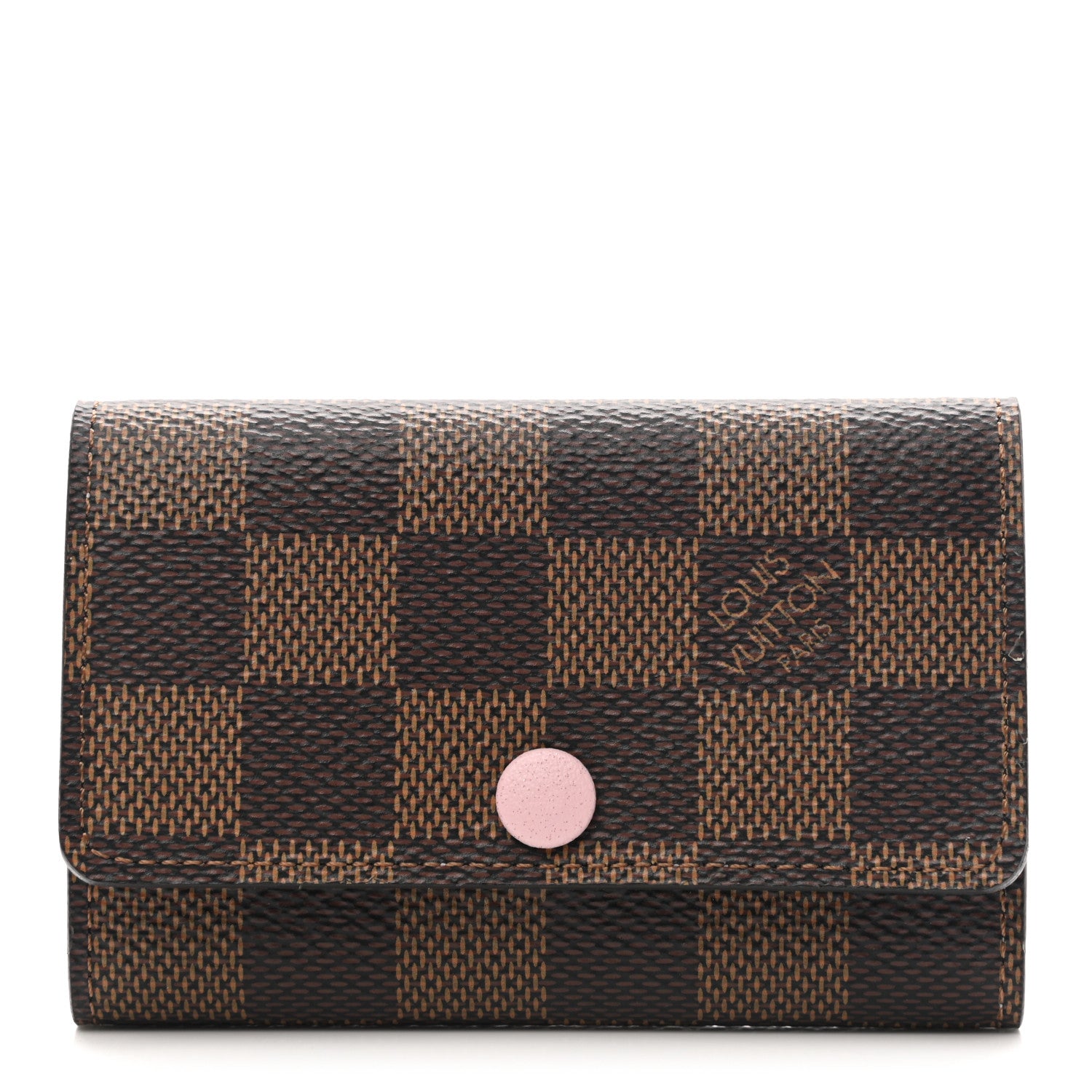 Louis Vuitton Damier Ebene Multicles 6 Key Holder Rose Ballerine 1 of 9