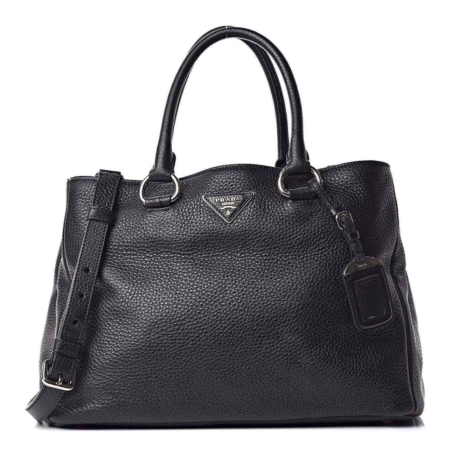 Vitello Daino Tote Black