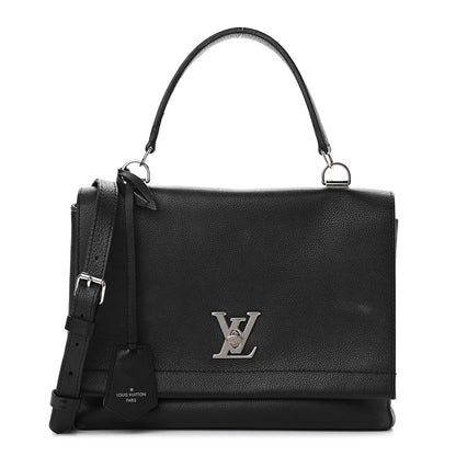 Louis Vuitton Soft Calfskin Lockme II Top Handle Black 1 of 15