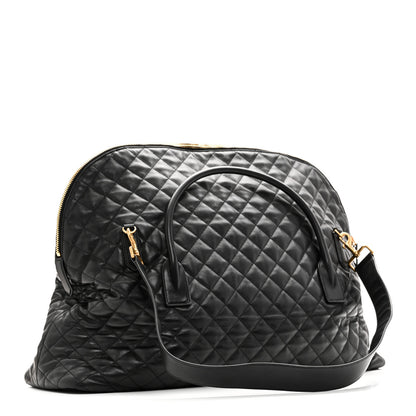 Saint Laurent Calfskin Quilted ES Giant Travel Bag Black 3 of 10