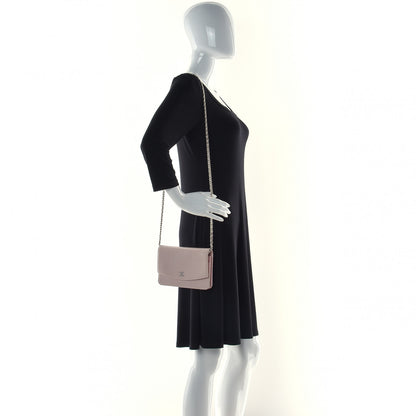 Chanel Caviar Sevruga Wallet On Chain WOC Pink 3 of 15