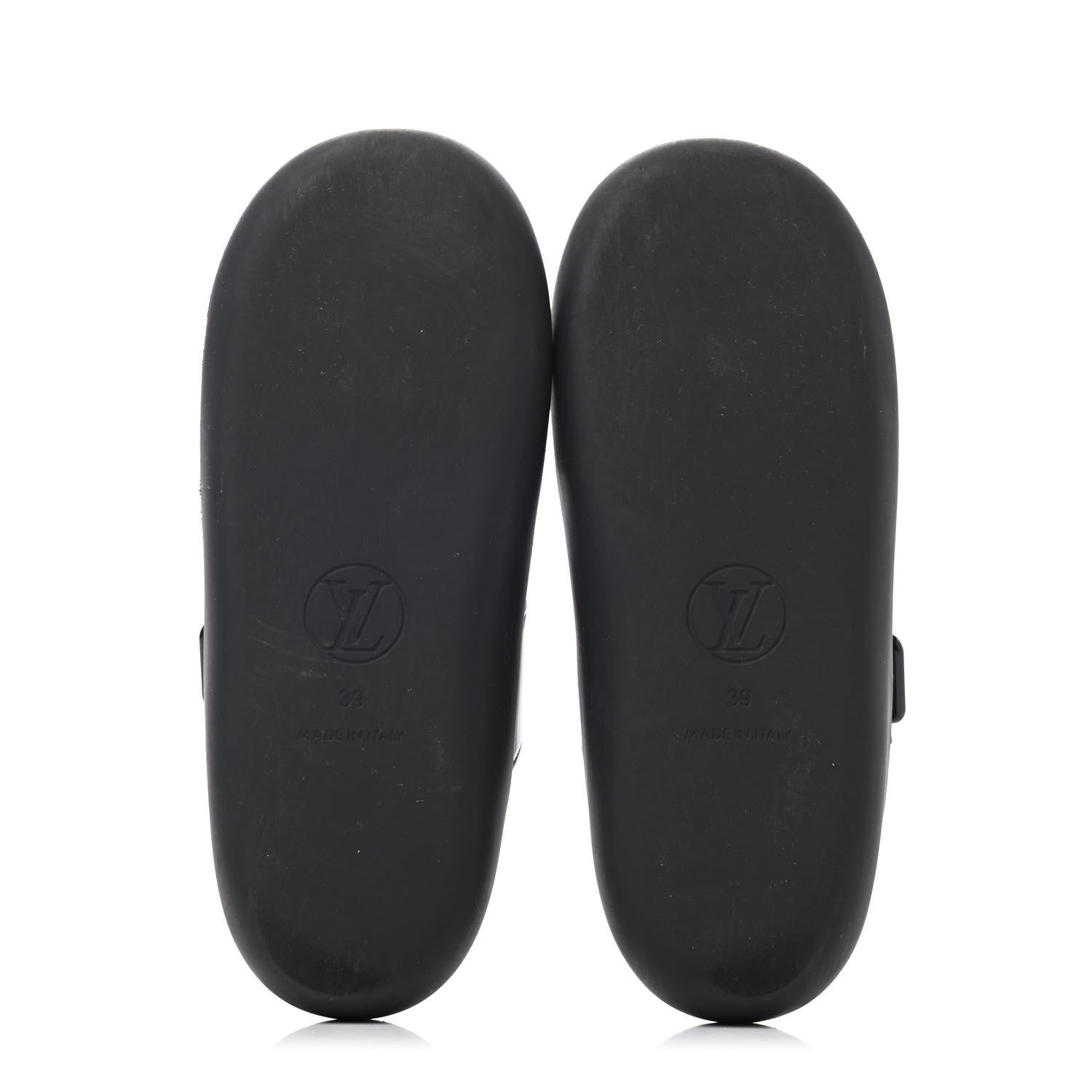 Louis Vuitton Monogram Sunbath Flat Mule Sandals 39 Black 4 of 4