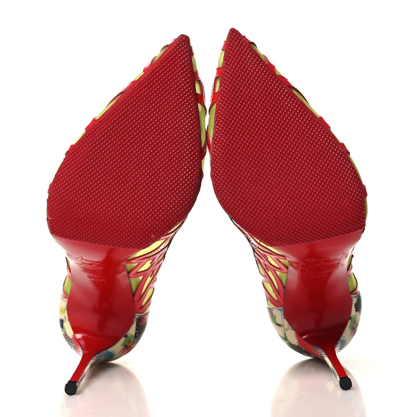Patent Mosaique Rete Tititata 100 Pumps 38.5 Multicolor
