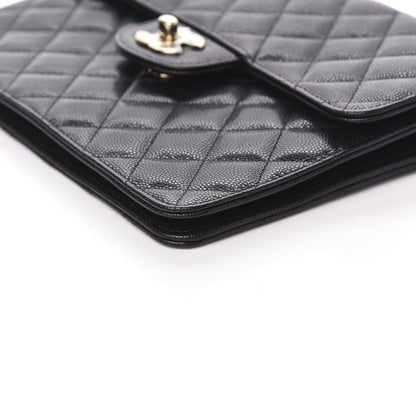 Chanel Caviar Quilted Square Flap Clutch Black 9 of 10