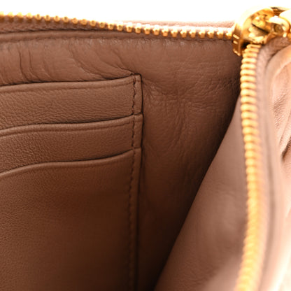 Miu Miu Nappa Matelasse Wristlet Cammeo 10 of 18