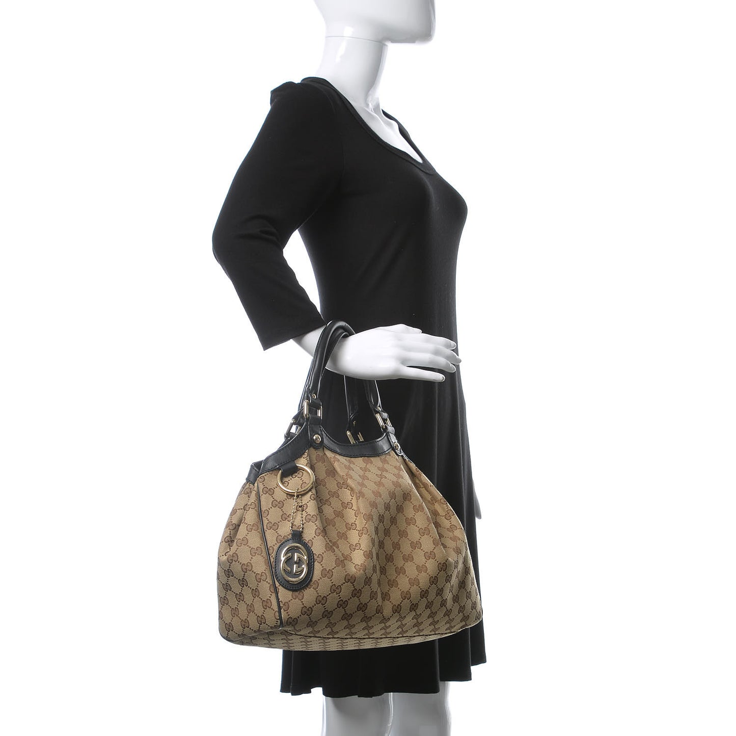Monogram Medium Sukey Tote Dark Brown