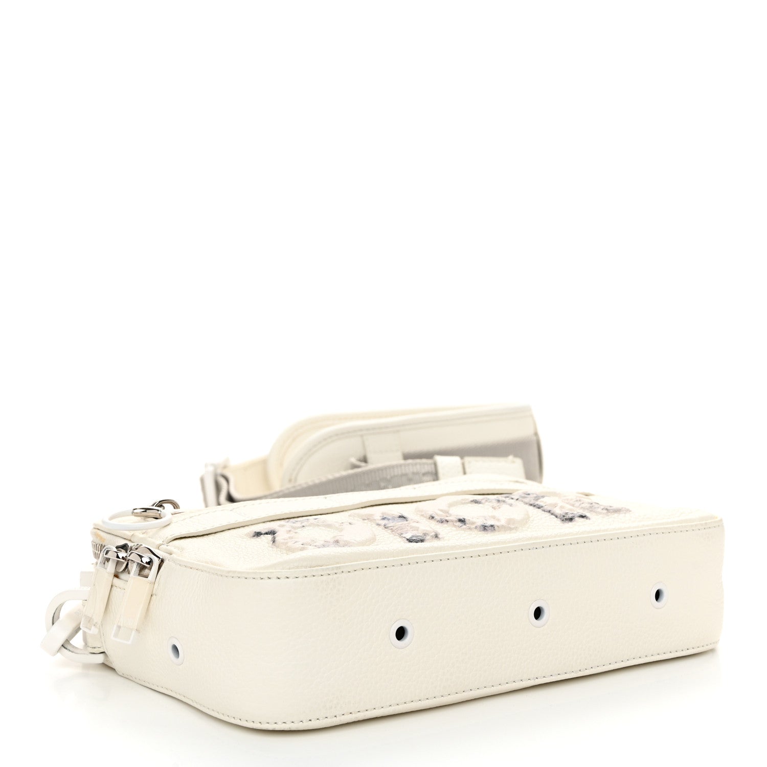 Christian Dior X DANIEL ARSHAM Grained Calfskin Safari Messenger Bag White 4 of 15